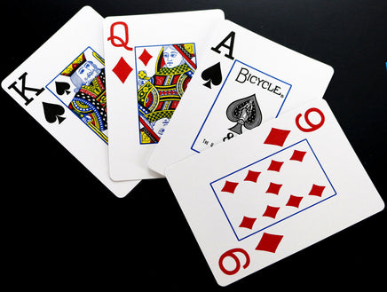 Bicycle Spielkarten mit 54 Blatt inkl. 2 Joker in Rot Jumbo