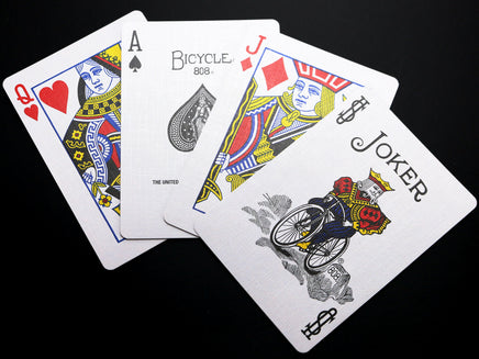 Bicycle Spielkarten mit 54 Blatt inkl. 2 Joker in Rot Standard