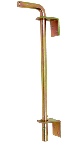 Bodenschieber Tor schwer 40cm lang, gelb verzinkt