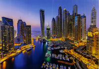 Clementoni Breitformat Panorama Puzzle 1000 Teile Städte Dubai bei Nacht