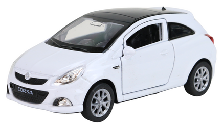 Modellauto Opel Corsa D OPC in silber