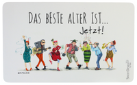 Dekor Frühstücksbrettchen mit Spruch Das beste Alter ist jetzt!