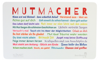Dekor Frühstücksbrettchen mit Spruch Mutmacher