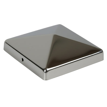 Edelstahl Pfostenkappe in Pyramidenform 