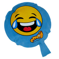 Emoji Furzkissen Scherzartikel, Beispiel Blau, vor Lachen heulendes Gesicht
