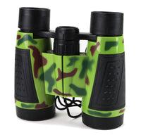Fernglas für Kinder mit Trageband in Tarn-Grün/Camouflage