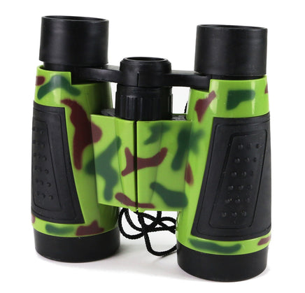 Fernglas für Kinder mit Trageband in Tarn-Grün/Camouflage