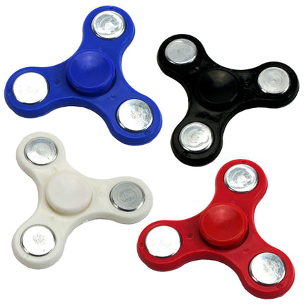 Fidget Spinner in 4 Farben zur Auswahl: Blau, Schwarz, Weiß, Rot