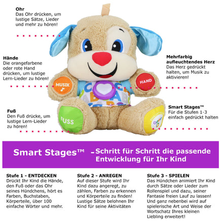 Fisher-Price Lernspaß Hündchen- Plüschtier mit Funktion
