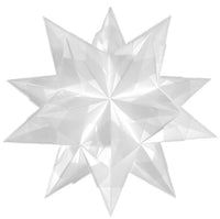 Folia Faltset Bascetta- Stern Ø 30cm, weiß transparent