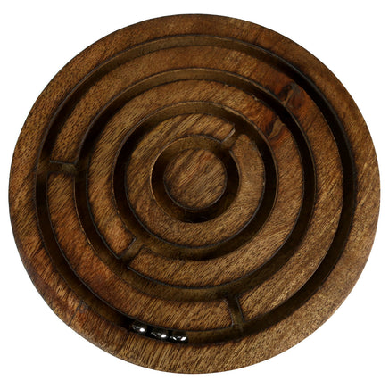 Geduldspiel "Holzlabyrinth" Draufsicht