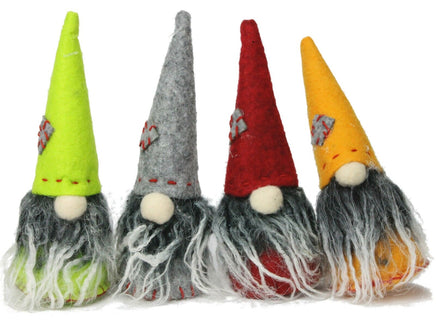 Glückswichtel in 13- 28 cm Größe, Variante Set klein bestehend aus folgenden Farben: grün,grau,rot,orange