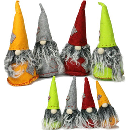 Glückswichtel in 13- 28 cm Größe, verschiedene Farben: orange,grau,rot,grün