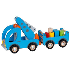 Goki Kranwagen mit Anhänger & Ladung  32cm