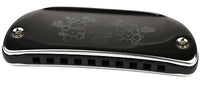 Goki Mundharmonika mit Tier-Gravur 11 cm, Draufsicht