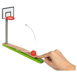 Goki Tischbasketball aus Holz 53791, Bedienung