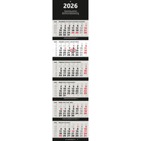 Großer 6-Monatskalender 2026 schwarz