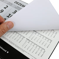 Großer 6-Monatskalender 2026 weiß mit Monatsansichten