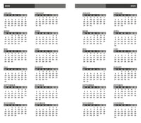 Handwerkerkalender 2027 mit Jahresübersichten 2028 und 2029
