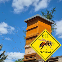 Hinweisschild für Imker Bee Crossing 
