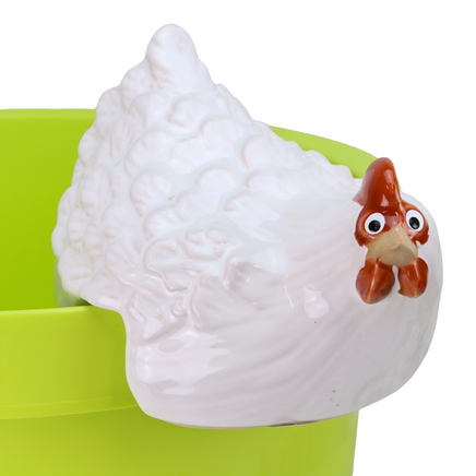 Huhn 1 aus dem 3er Set Kantenhocker