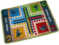 Idena Spielteppich "XXL Ludo" 130x93cm, Teppich mit Spielfeld