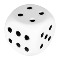 Idena Spielteppich "XXL Ludo" 130x93cm, XXL Schaumwürfel in weiß mit schwarzen Augen