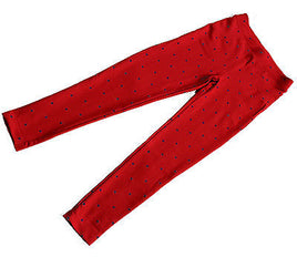 Jeggings für Kinder CFL, rot mit schwarzen Punkten, Größen 110- 122