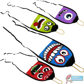 Kinderdrachen mit Gummiband Motiv Monster, verschiedene Farben zur Auswahl: Lila,Grün,Blau,Rot