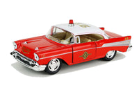 Kinsmart Modellauto 1957 Chevrolet Bel Air Feuerwehr