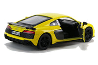 Kinsmart Modellauto Audi R8 V10 - 13cm, Gelb