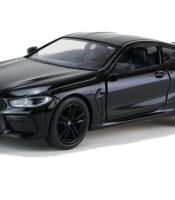 Kinsmart Modellauto BMW M8 Competition Coupé 13cm, mit schwarzen Felgen + Dach, Farbvariante: Schwarz