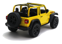 Kinsmart Modellauto Jeep Wrangler 13cm gelb - von hinten
