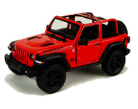Kinsmart Modellauto Jeep Wrangler Rubicon 2018 offen 13cm- rot