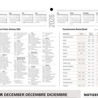 Kombi 3-Monatskalender 2026 mit Ferienterminen in der Kopfklappe