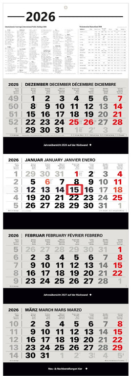 Kombi 4-Monatskalender 2026 Bürokalender