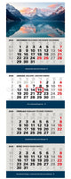 Kombi 4-Monatskalender 2026 Wandkalender mit Bild Berge