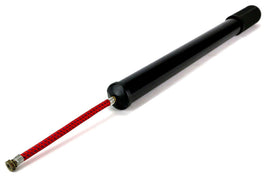 Luftpumpe mit Schlauch 5mm Innengewinde, Schwarz mit roten Schlauch