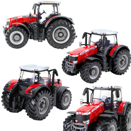 Modell des Traktor Massey Ferguson 8740S in verschiedenen Perspektiven rot