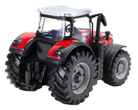 Modell des Traktor Massey Ferguson 8740S  rot in Ansicht von hinten