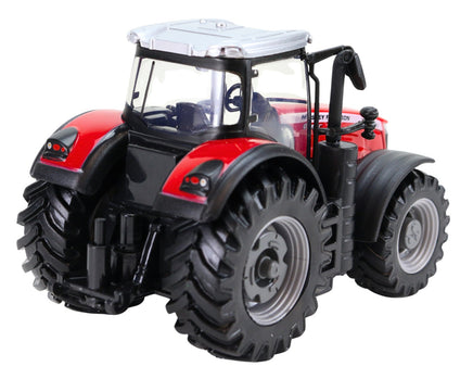 Modell des Traktor Massey Ferguson 8740S  rot in Ansicht von hinten