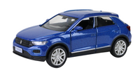 Modellauto 2014 VW T-Roc SUV in blau glänzend