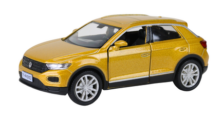 Modellauto 2014 VW T-Roc SUV in goldgelb glänzend