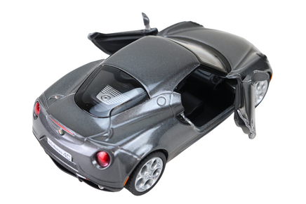 Modellauto Alfa Romeo 4C in silbergrau