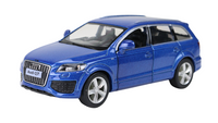 Modellauto Audi Q7 SUV in blau
