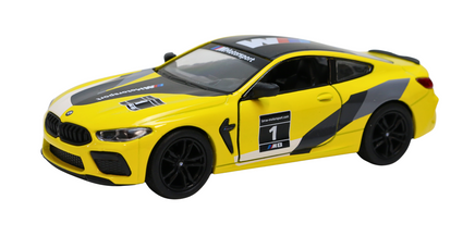 Modellauto BMW M8 Competition Coupe Livery Edition in gelb