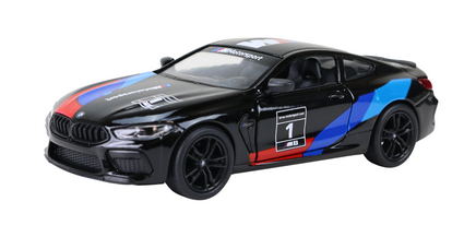 Modellauto BMW M8 Competition Coupe Livery Edition in schwarz