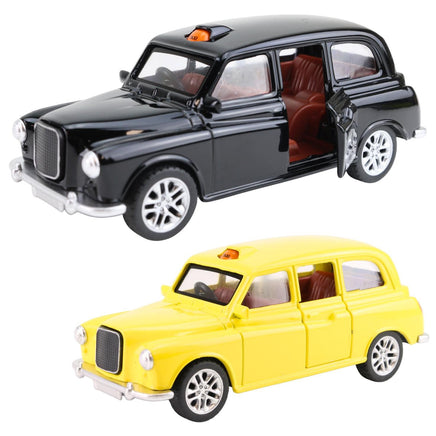 Modellauto British Taxi in gelb und schwarz