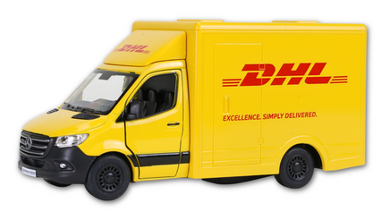Modellauto DHL Mercedes Sprinter mit DHL-Schriftzug