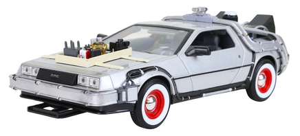 Modellauto DeLorean Zeitmaschine passend zu dem Zurück in die Zukunft- Film 3